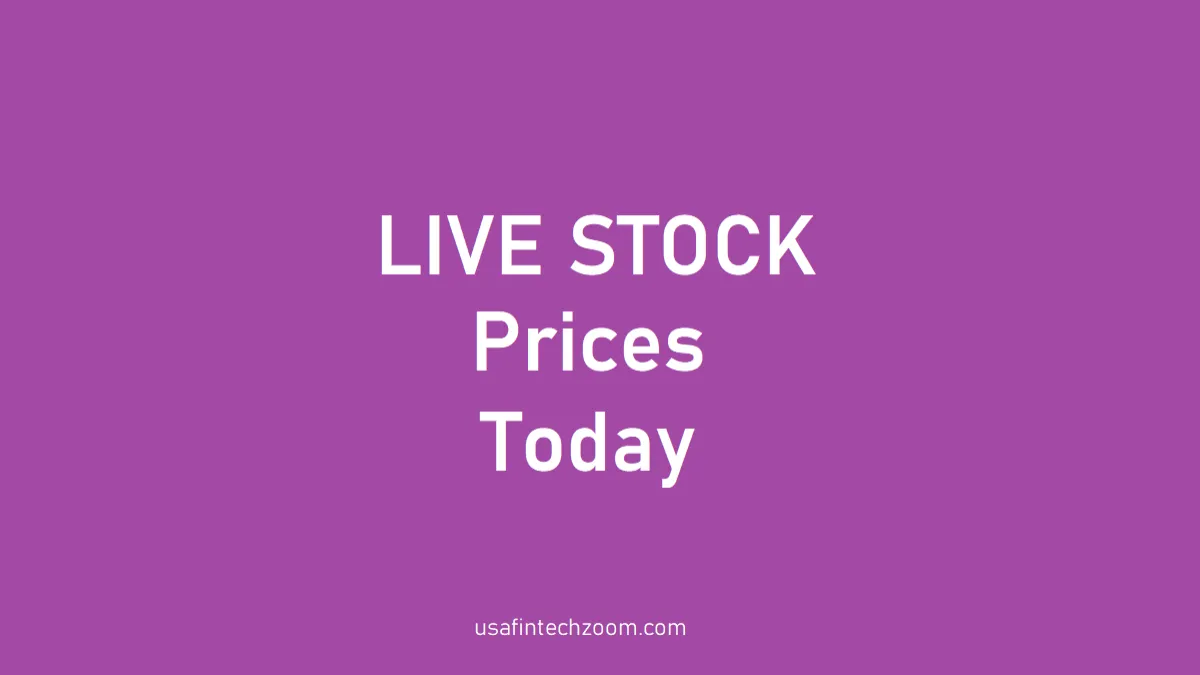 Live Stock Prices At USAFintechzoom..com